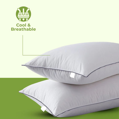 Luxury hotel bed down alternative cooling pillow