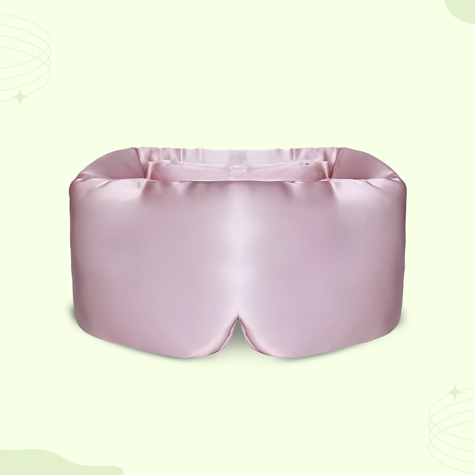 Padded silk eye sleep mask plush light-blocking