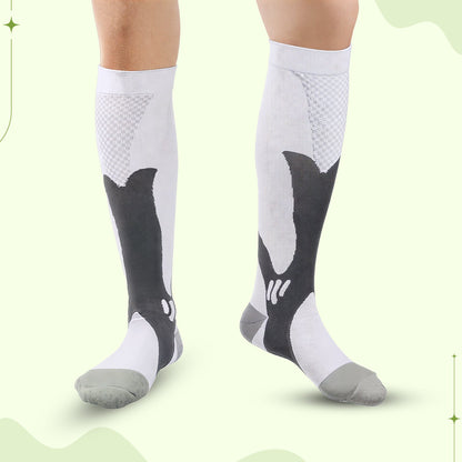 All-day compression socks for lower leg fatigue and swelling