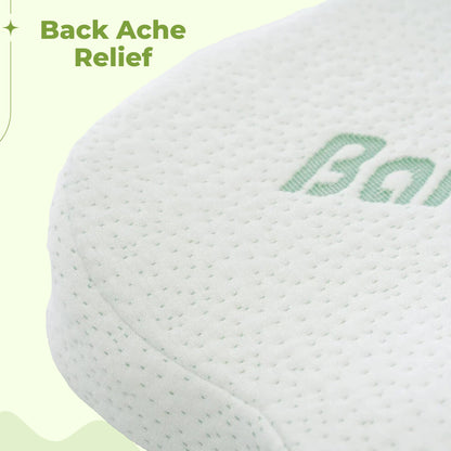 Lumbar back and seat cushion set for office chair support