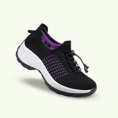 Women's stretch comfort shoes all-day walking relief