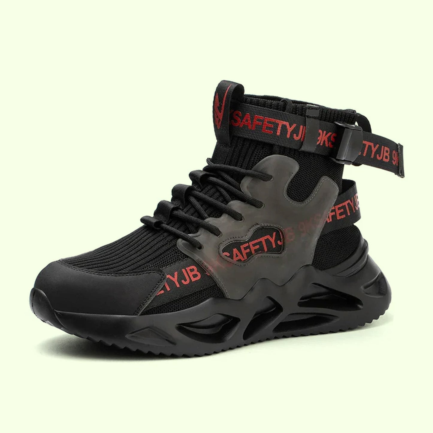 Ultra-light breathable steel toe anti-slip work shoes