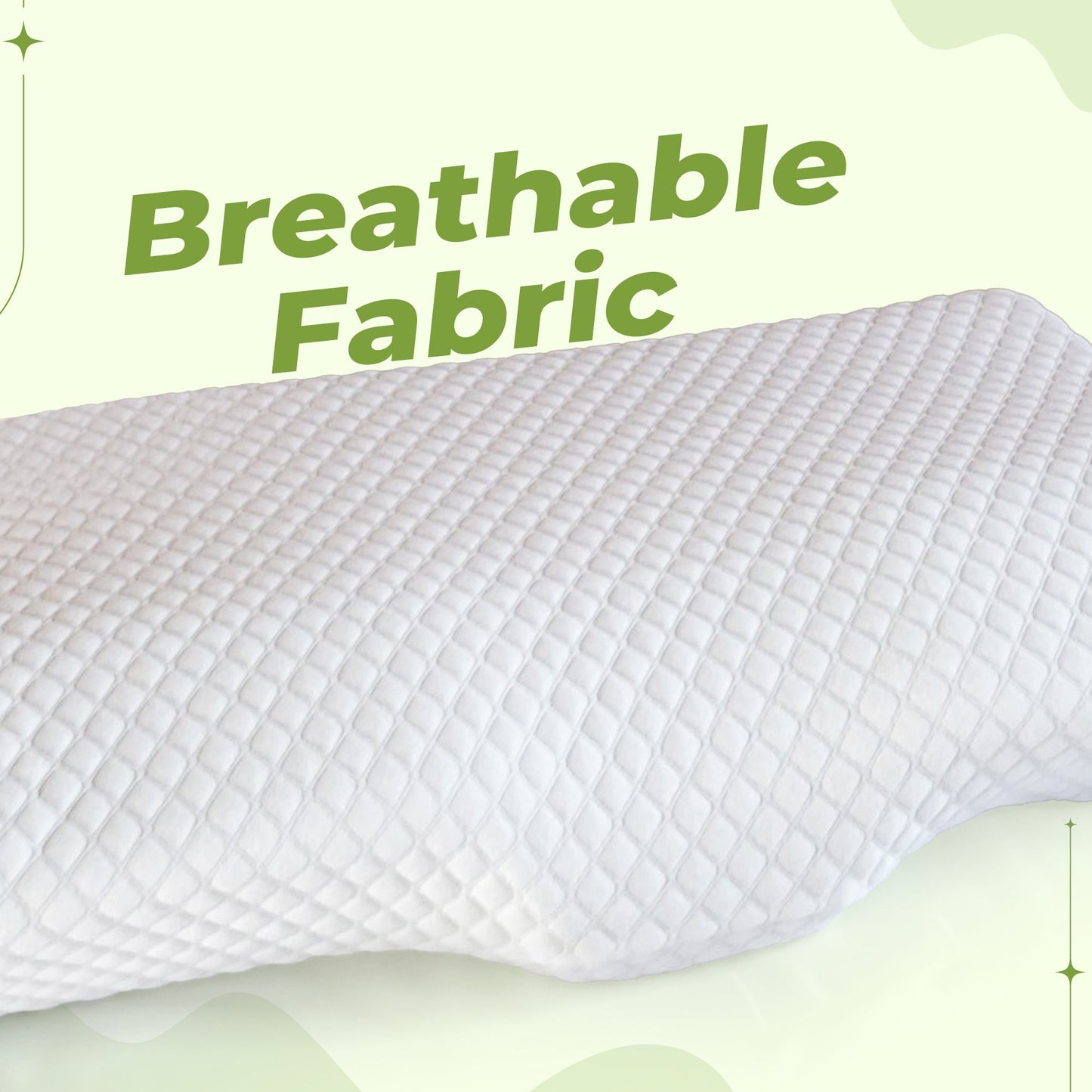 Memory foam cervical neck pillow for sleep support