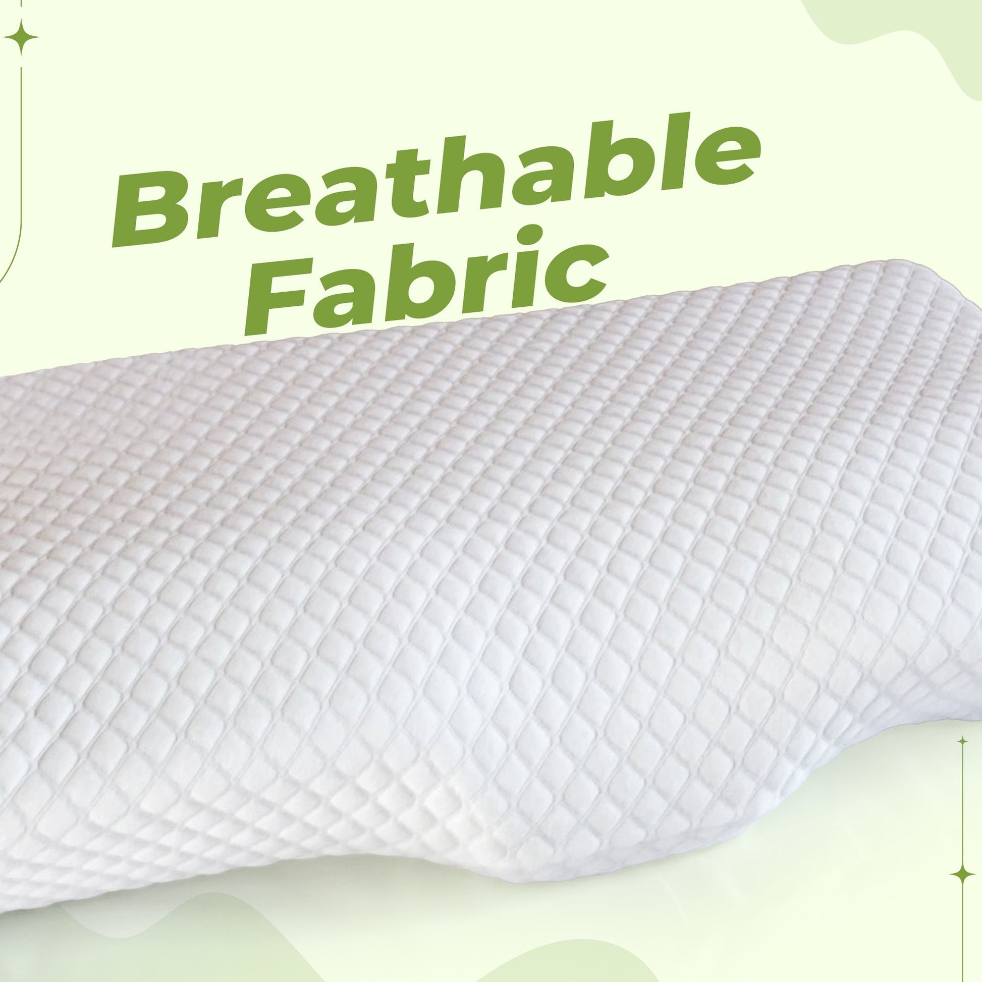 Memory foam cervical neck pillow for sleep support