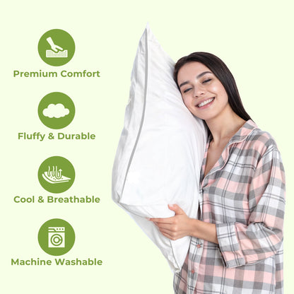Luxury hotel bed down alternative cooling pillow