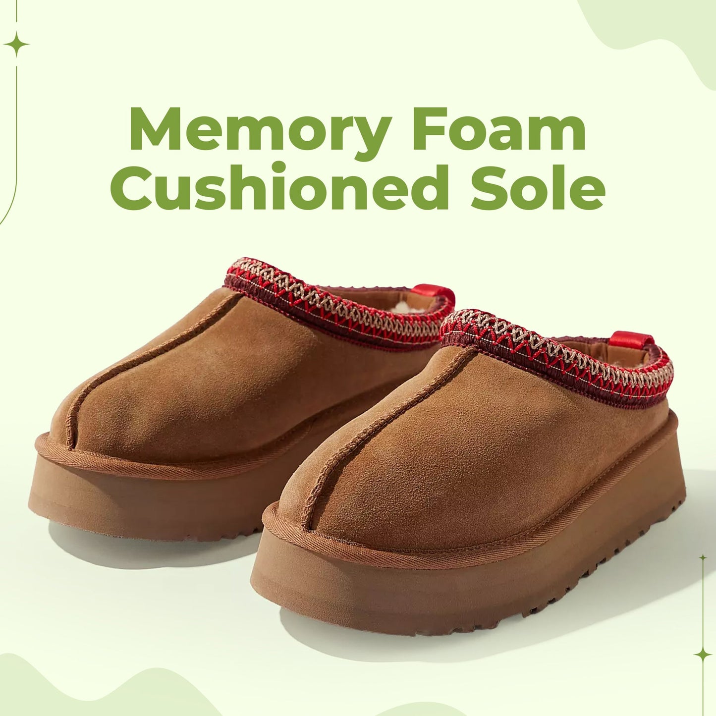 Cozy memory foam women's slippers indoor outdoor