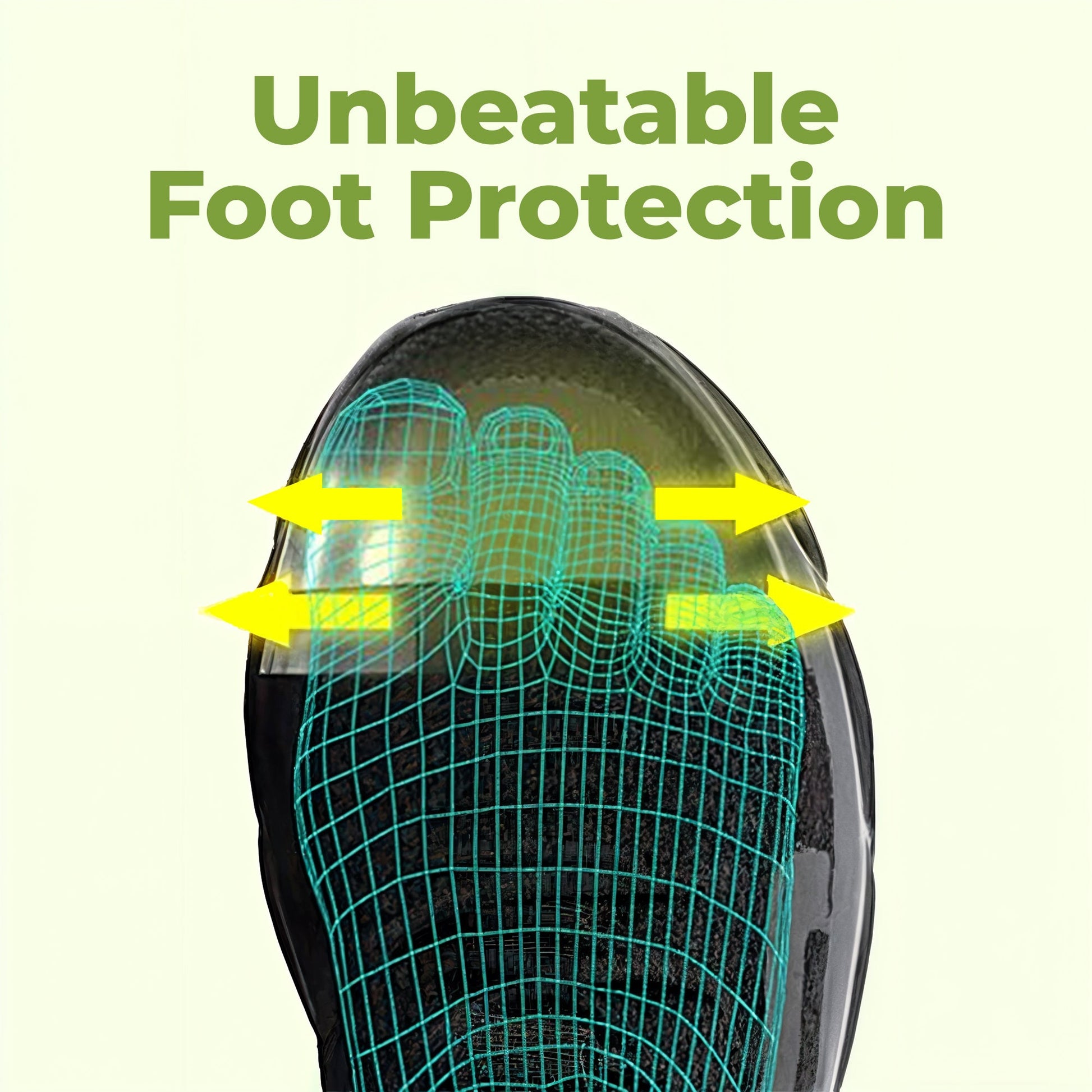 Ultra-light breathable steel toe anti-slip work shoes