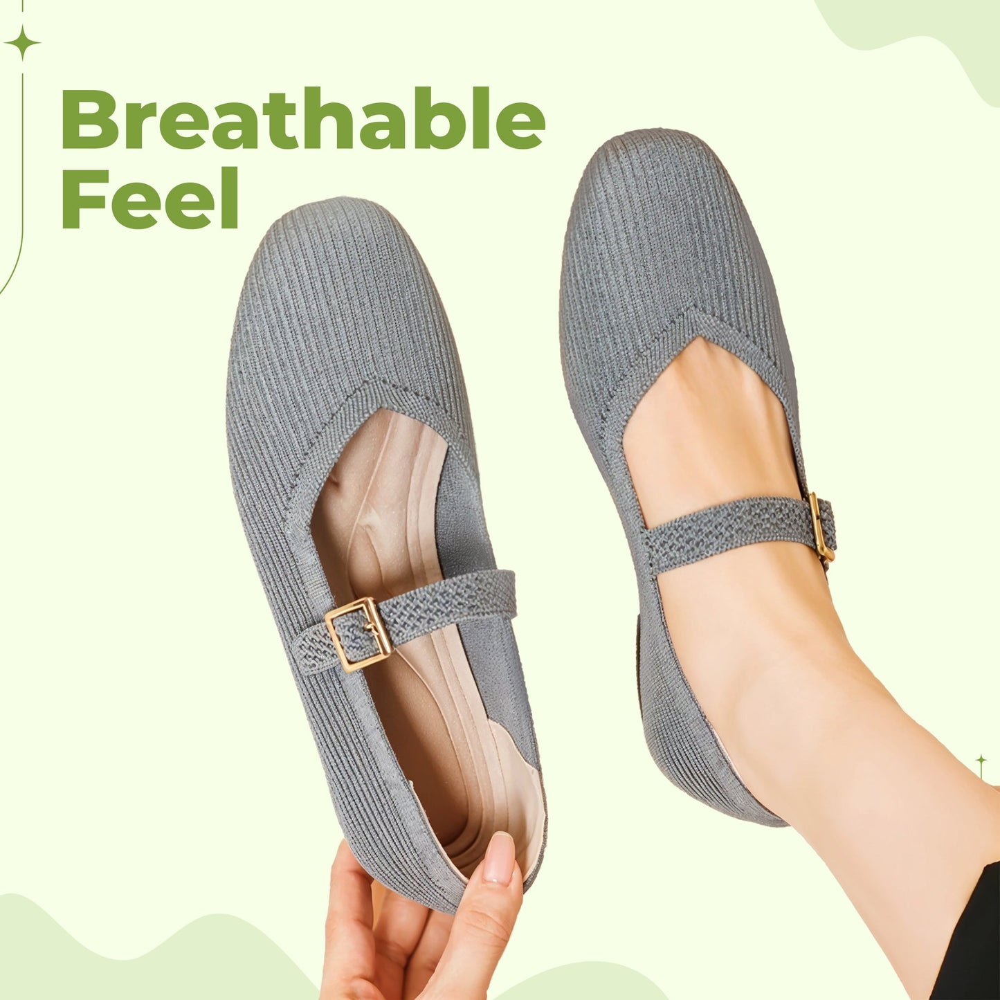 Women's cushy square-toe elegant comfort sandals