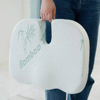 Lumbar back and seat cushion set for office chair support