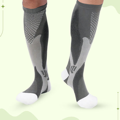 All-day compression socks for lower leg fatigue and swelling