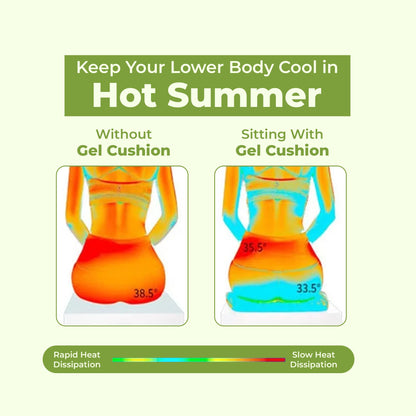 Honeycomb gel seat cushion for office and car