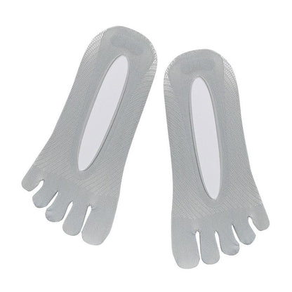Five-toe compression socks for bunion alignment and blister prevention