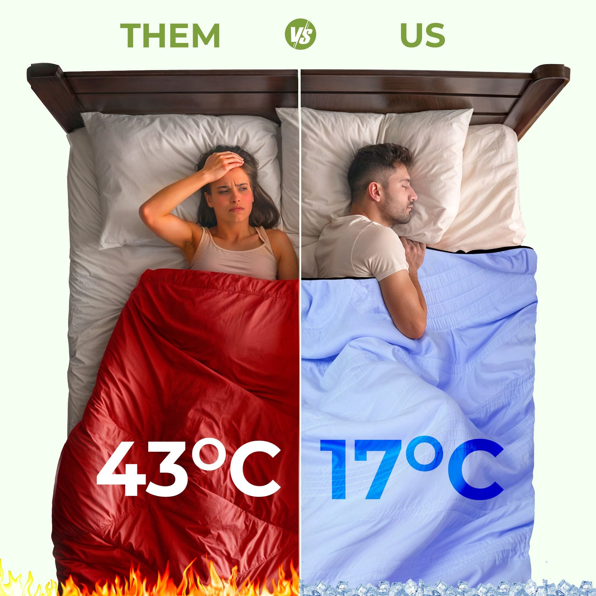 Ice cooling calming blanket sensory
