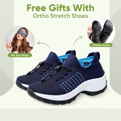 Women's stretch comfort shoes all-day walking relief