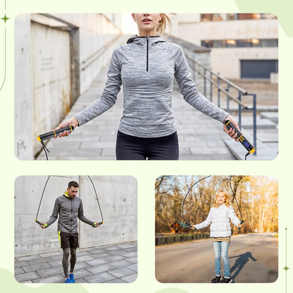 Smart digital counting jump rope with vibration reminder