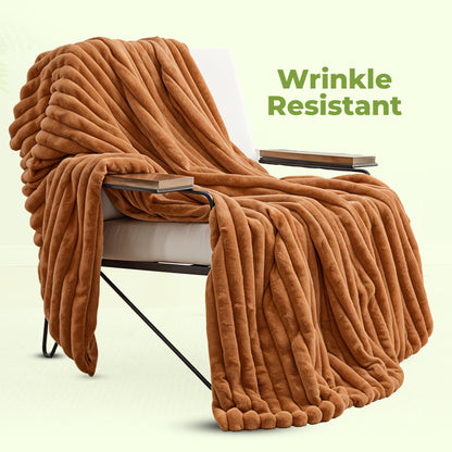 Bedding fleece fluffy soft blanket throw