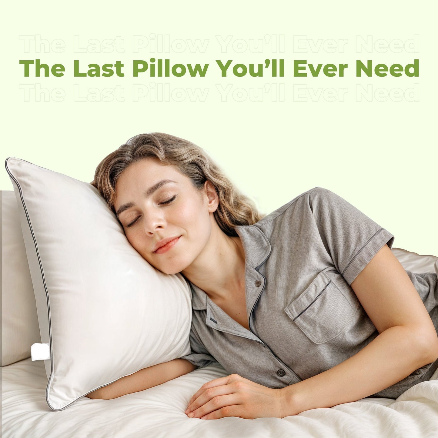 Luxury hotel bed down alternative cooling pillow