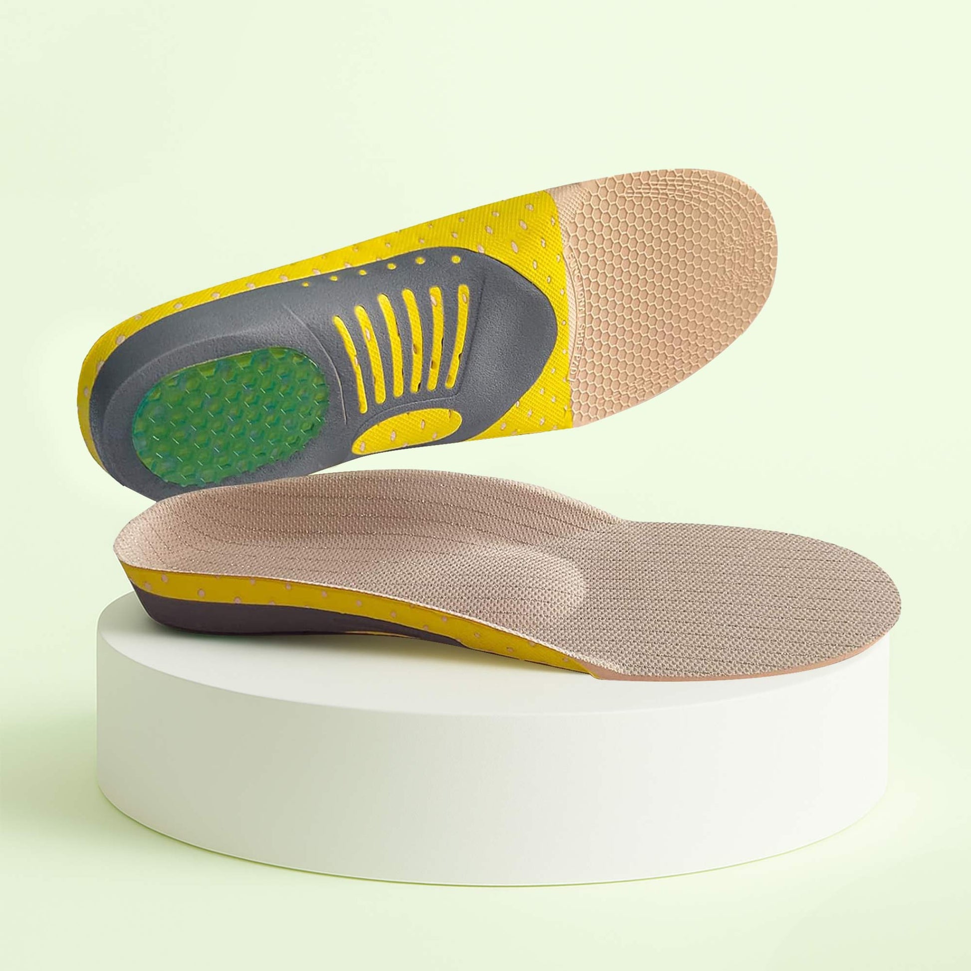 Trim-to-fit gel insoles with arch support for plantar fasciitis