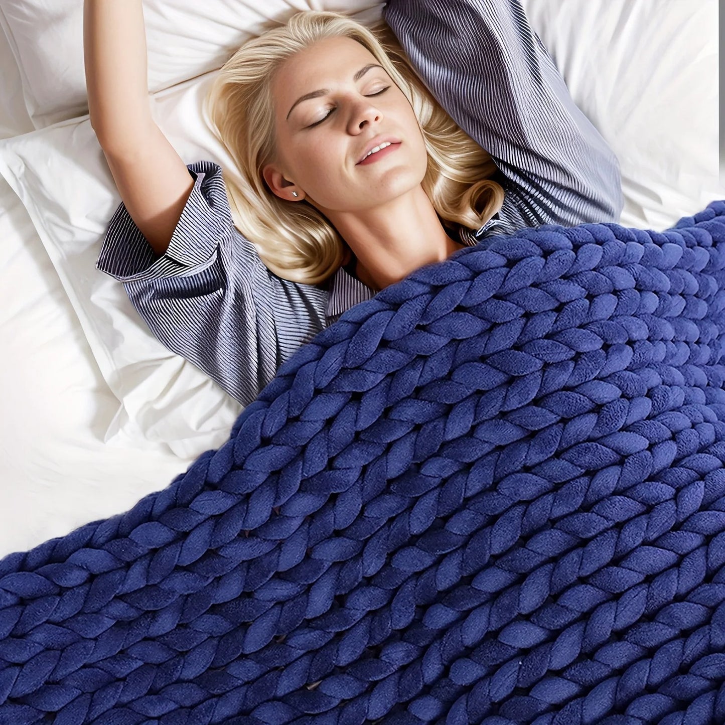 Therapeutic weighted blanket calming pressure sleep