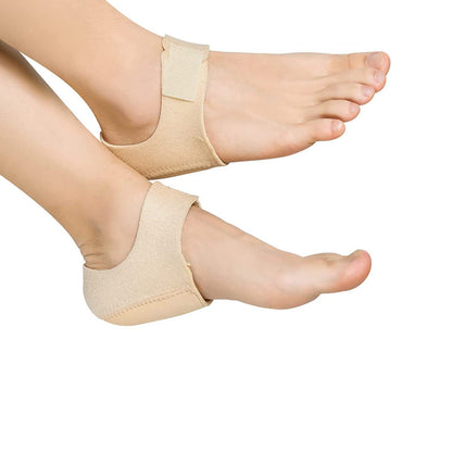 Adjustable cushion heel protector wrap with breathable insert