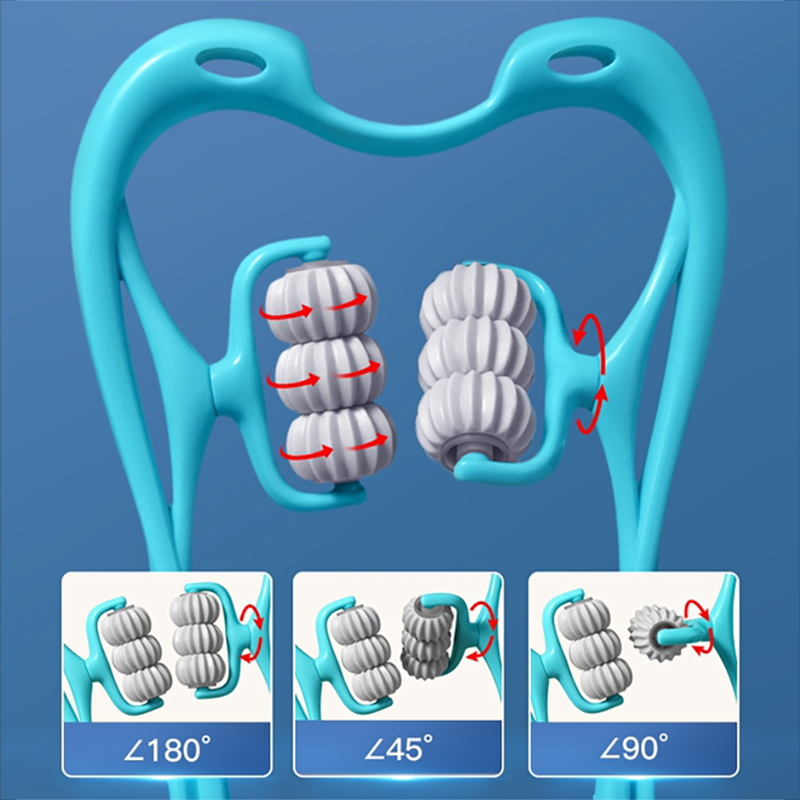 Self neck massager triple trigger pressure tool