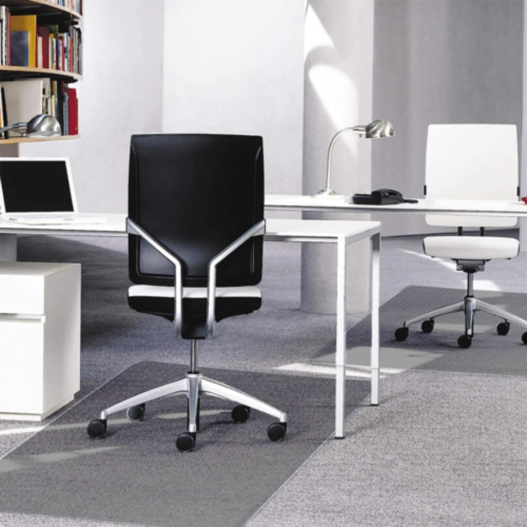 Workstation floor protector mat for office chair
