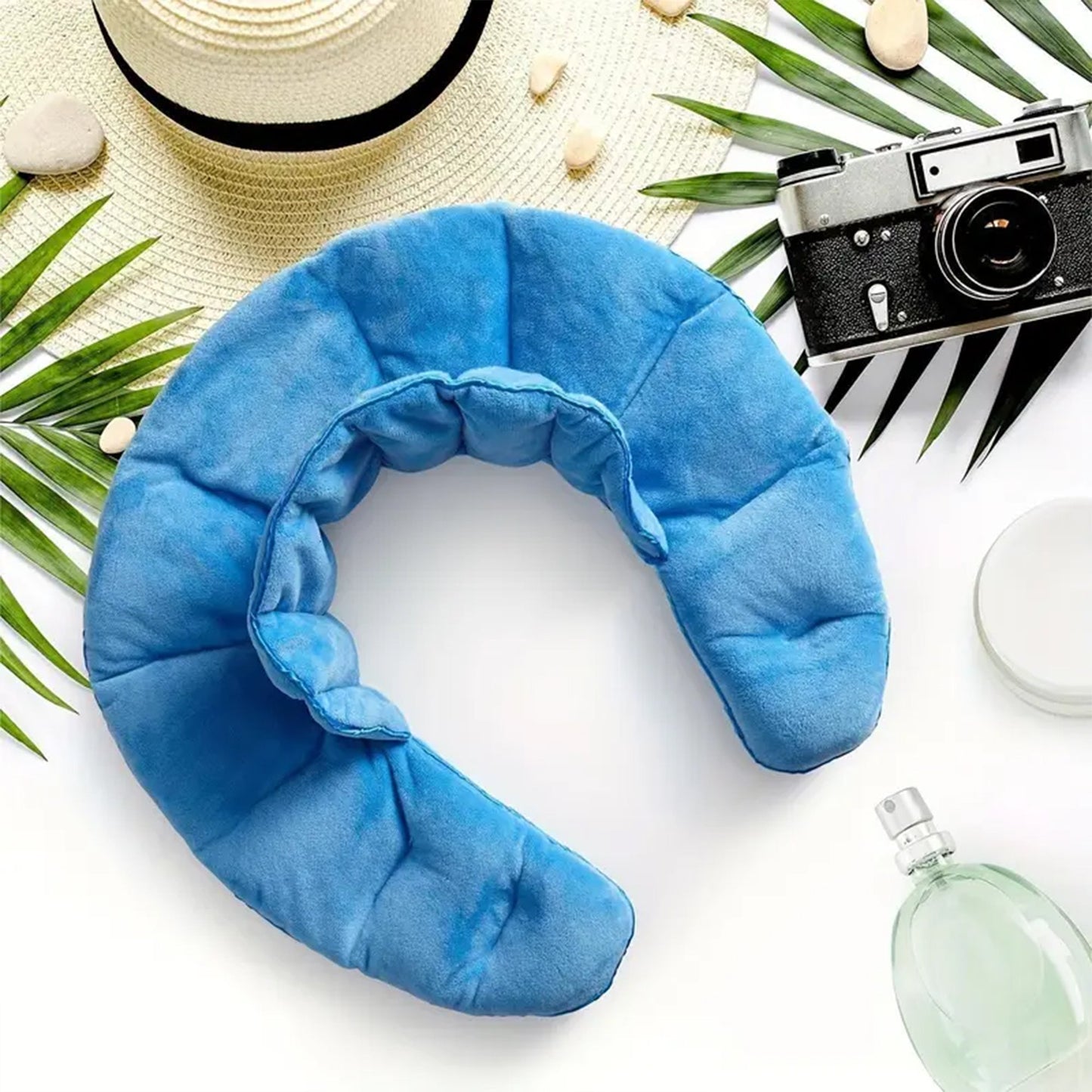 Weighted hot cold neck and shoulder wrap herbal aromatherapy