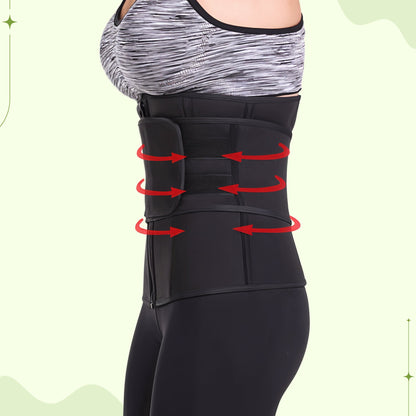 Women's waist trainer body shaper sweat belt for tummy control