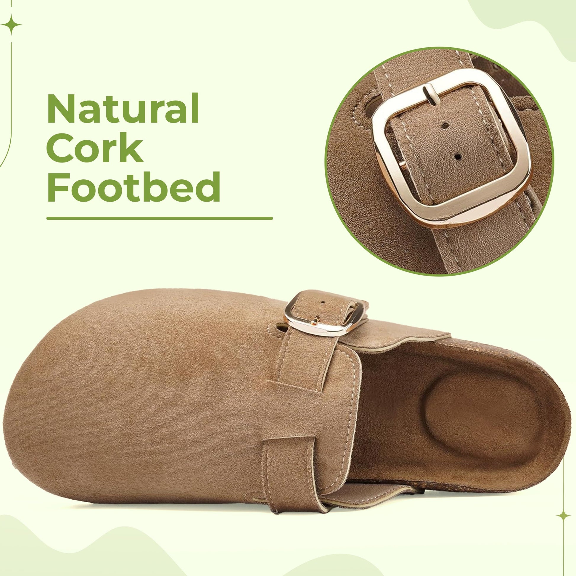 Women's classic cork clogs cork footbed all-day comfort