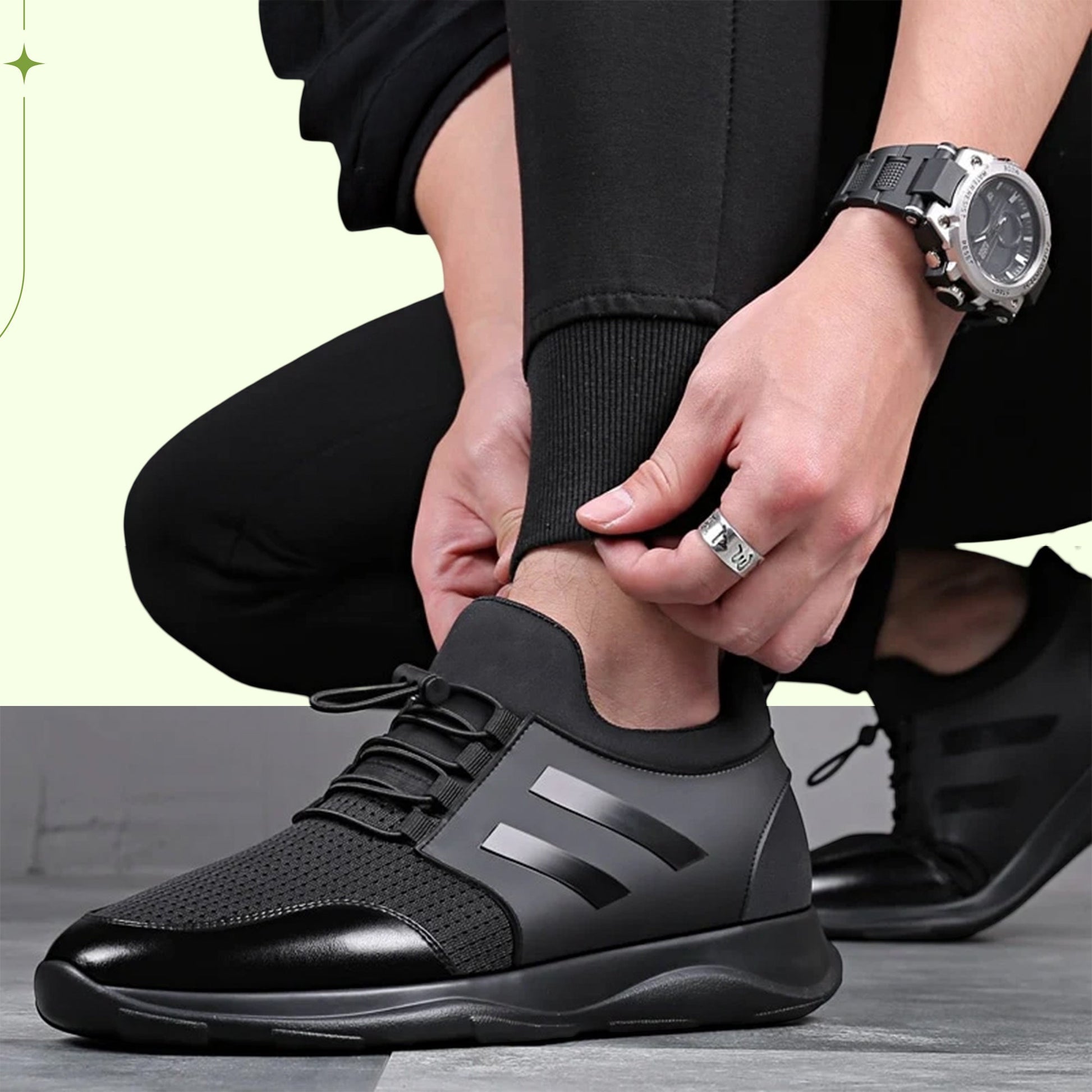 Men's orthopedic comfort dress shoes polished class