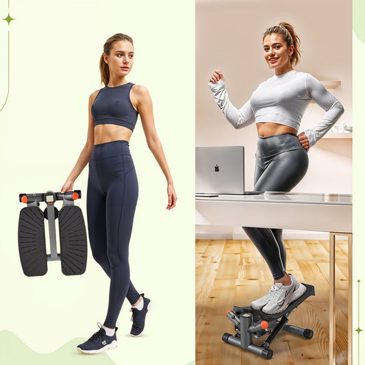 Aerobic twist stepper compact cardio trainer