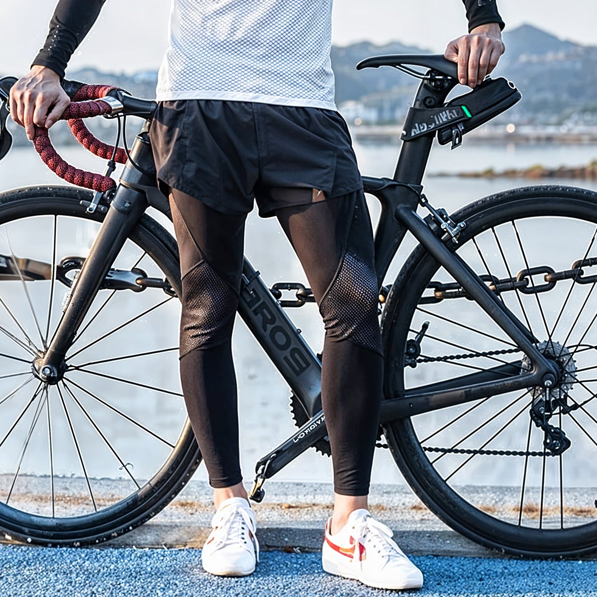 Compression leg sleeve calf and knee support