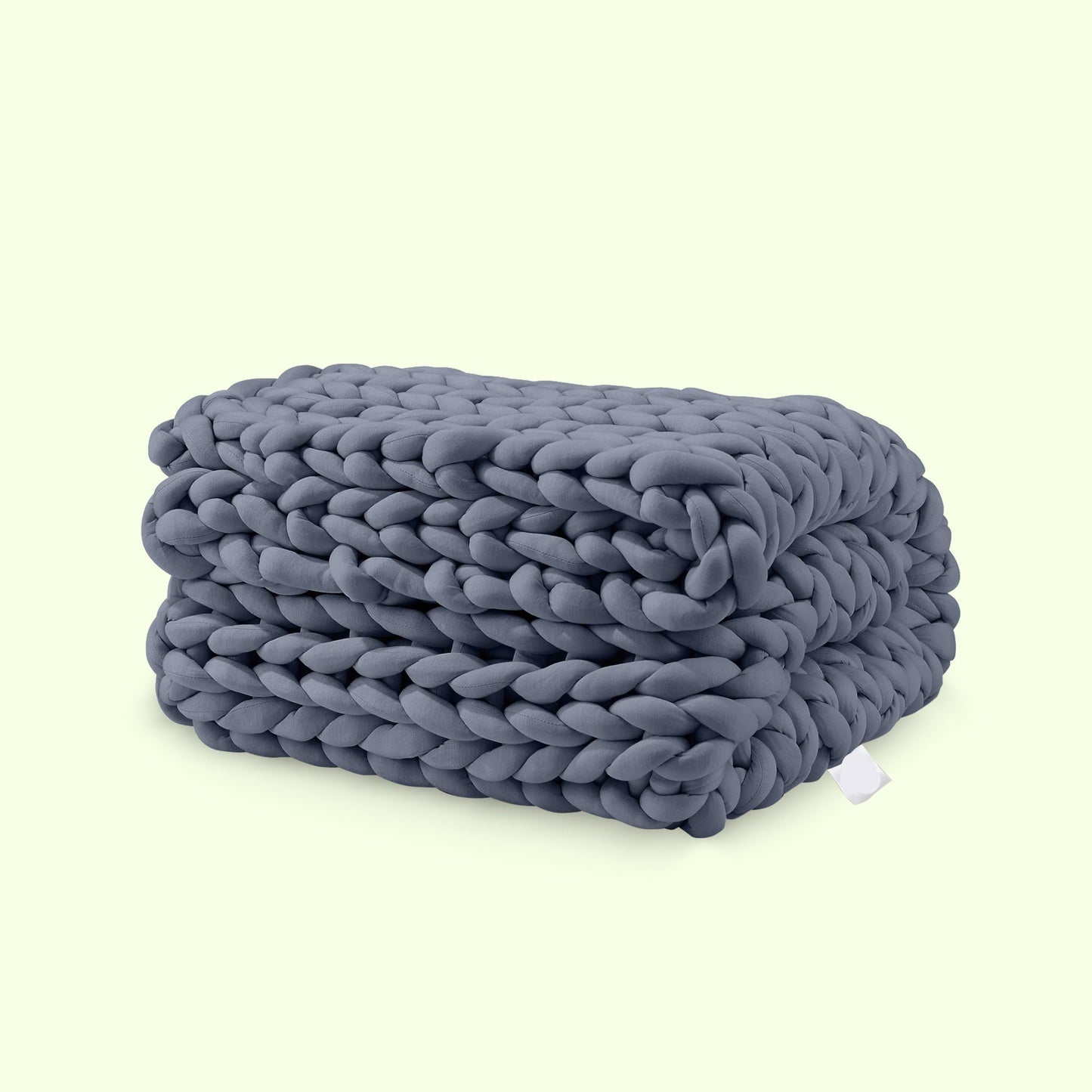 Chunky knit handwoven merino throw blanket