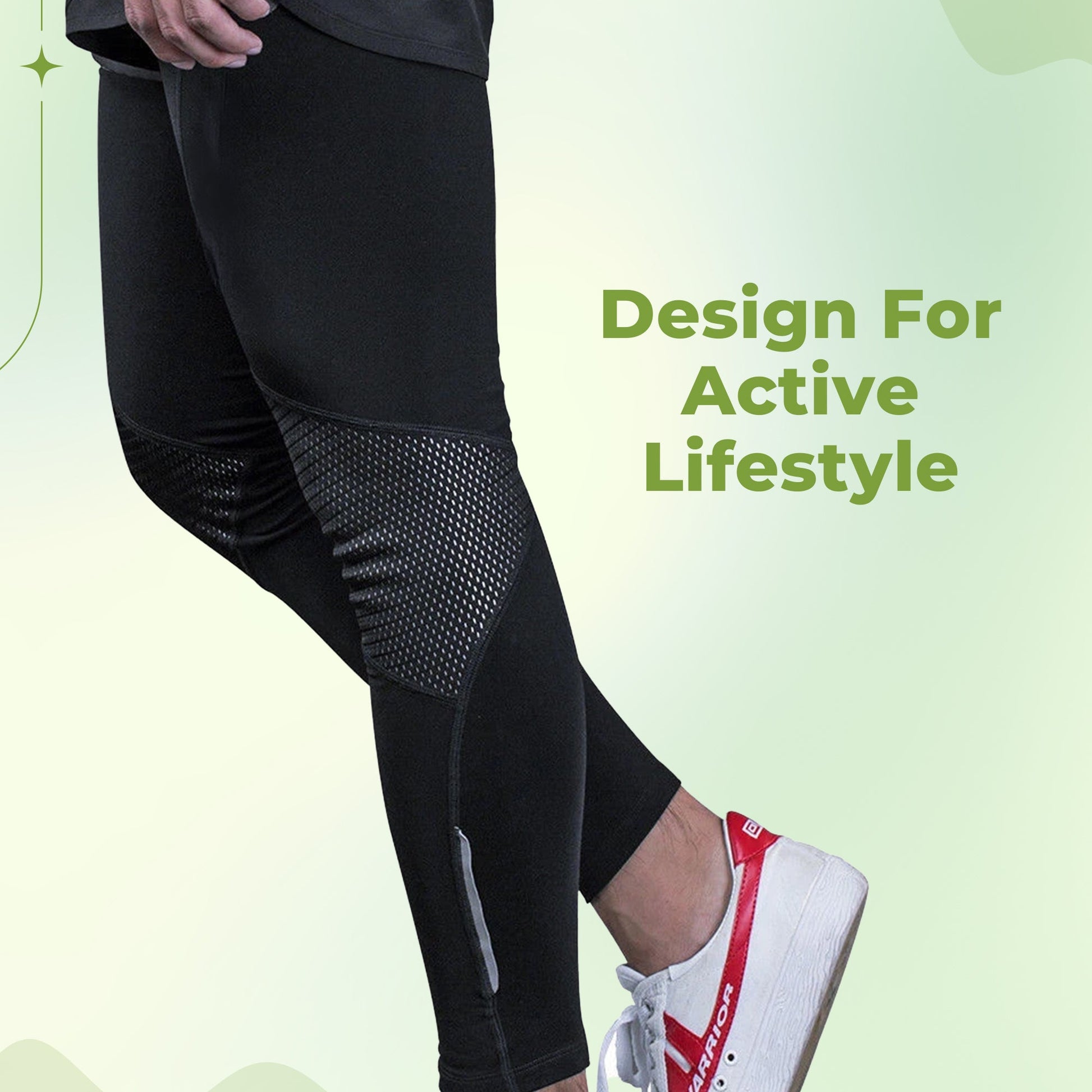 Compression leg sleeve calf and knee support