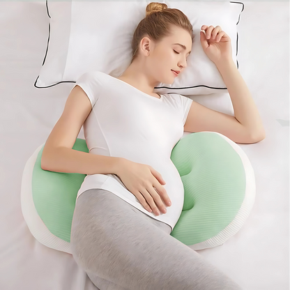 Maternity butterfly pillow for pregnancy belly and back support