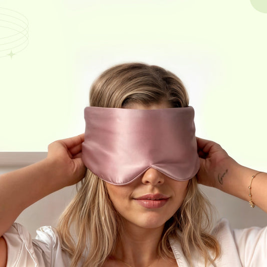 Padded silk eye sleep mask plush light-blocking