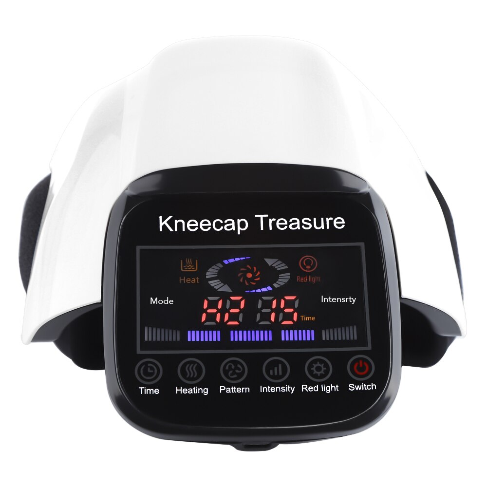 Smart infrared knee massager with 4D airbag compression and red light therapy
