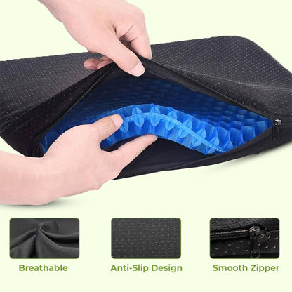 Honeycomb gel seat cushion for office and car