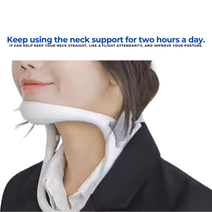 Cervical neck posture corrector stretch device for tech neck