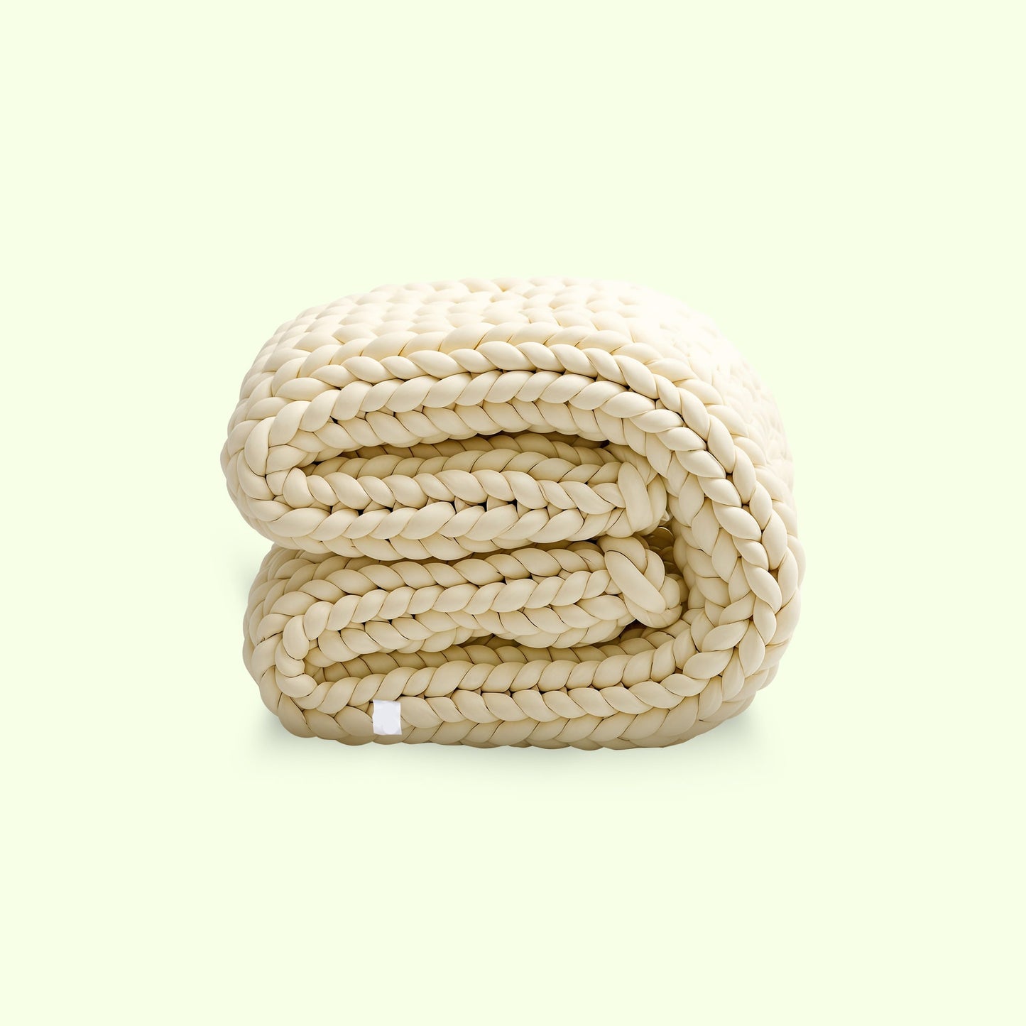 Chunky knit handwoven merino throw blanket