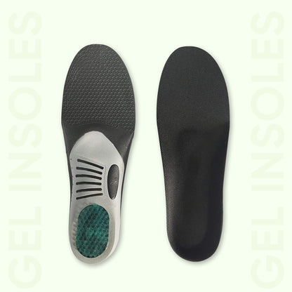 Trim-to-fit gel insoles with arch support for plantar fasciitis