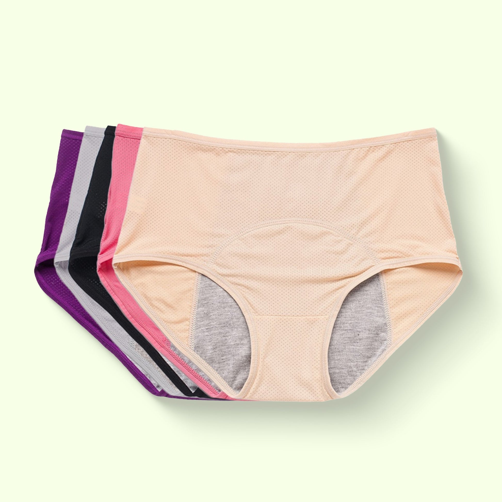 Leakproof high-waisted period panties reusable underwear