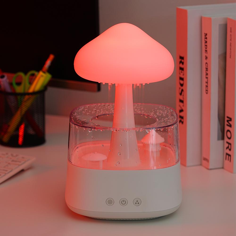 Ultrasonic cloud rain drop humidifier and essential oil diffuser with night light