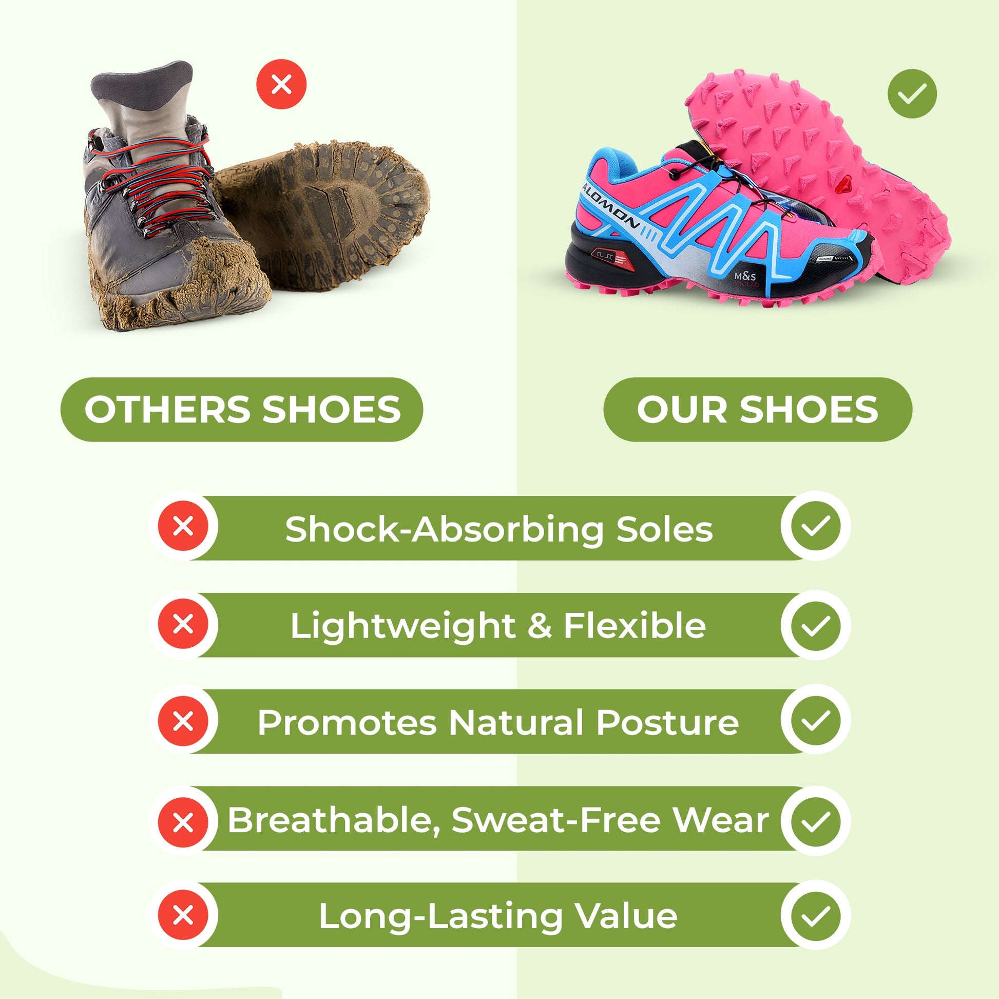Unisex everyday walking comfort shoes