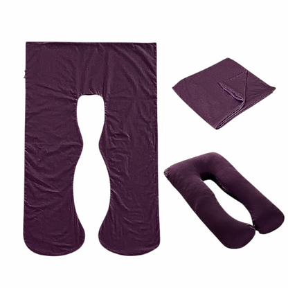 Soft full body pillowcase replacement cover for body pillows