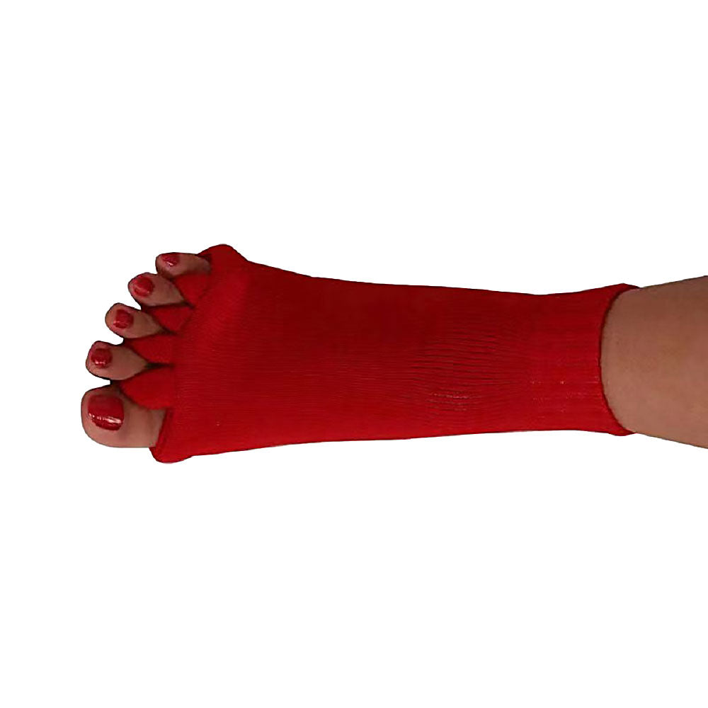 Five-toe alignment stretch socks for bunions, hammer toes and plantar fasciitis