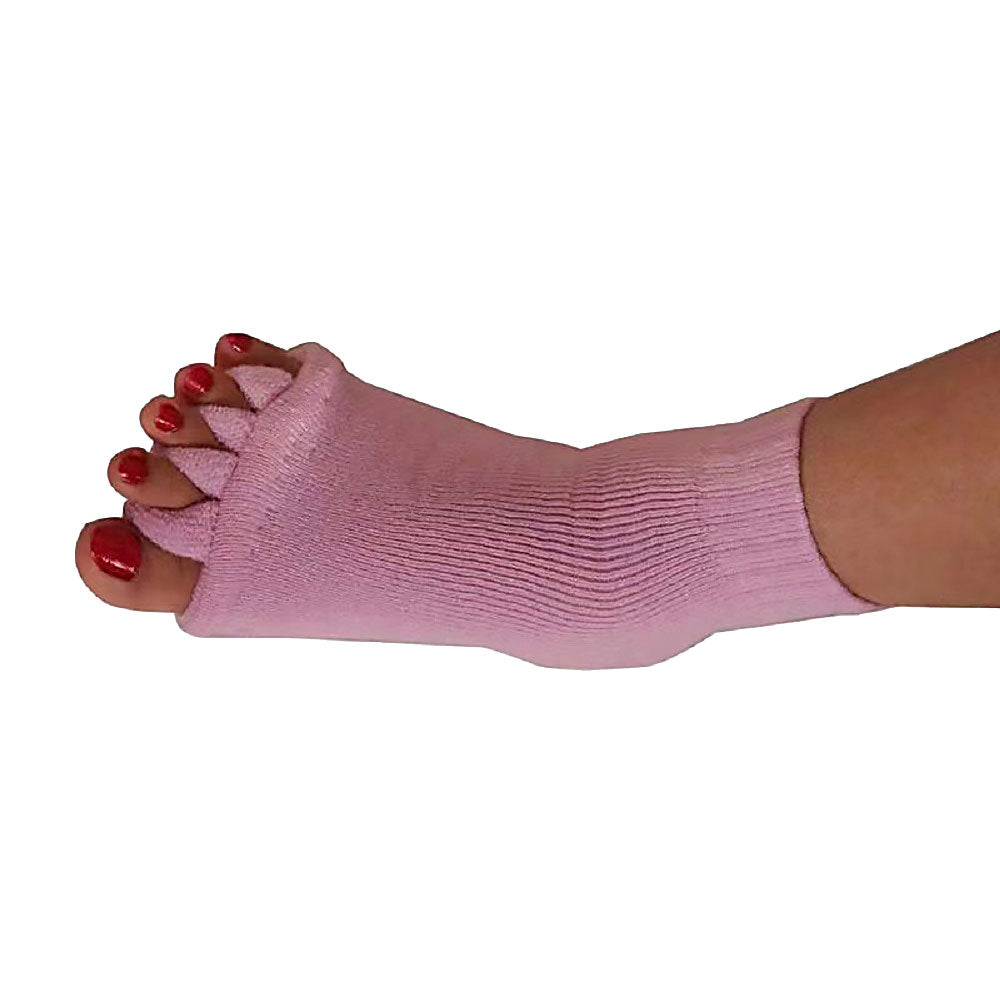 Five-toe alignment stretch socks for bunions, hammer toes and plantar fasciitis
