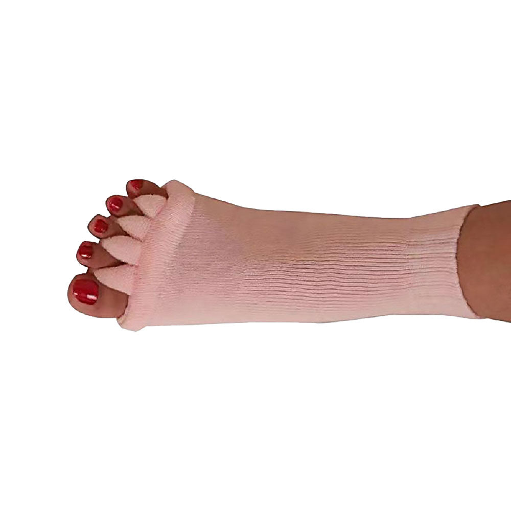 Five-toe alignment stretch socks for bunions, hammer toes and plantar fasciitis