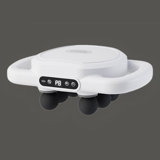 Six-head cordless fascia percussion massage gun for deep tissue recovery