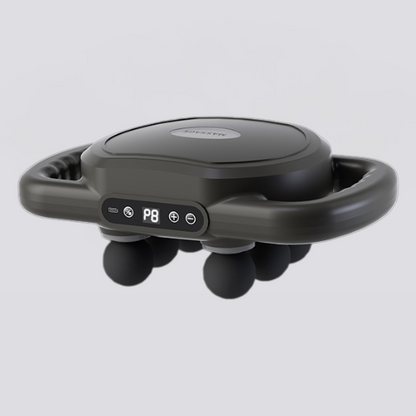 Six-head cordless fascia percussion massage gun for deep tissue recovery